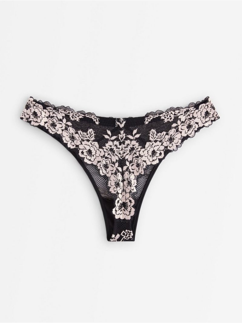 Thong in lace - 3005634-80