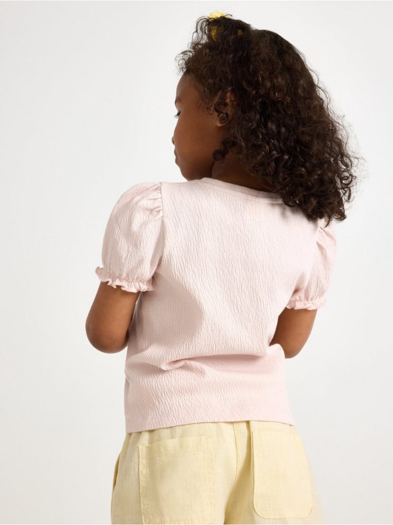 Top with puff sleeves - 3005736-7491