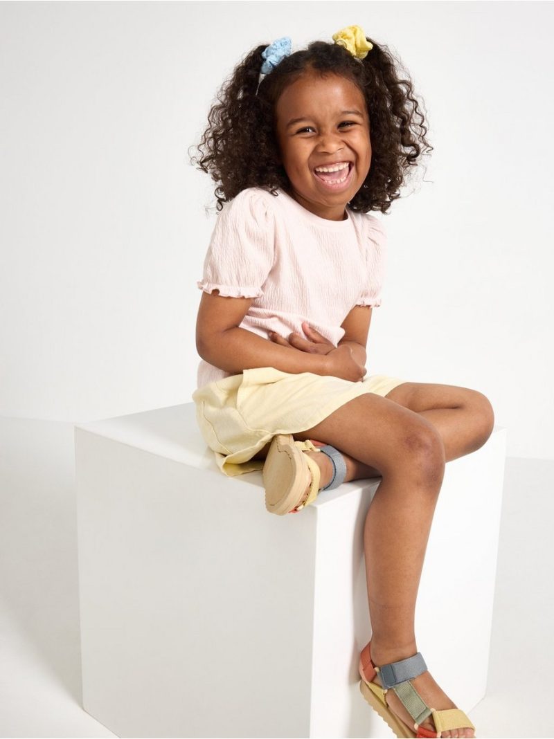 Top with puff sleeves - 3005736-7491