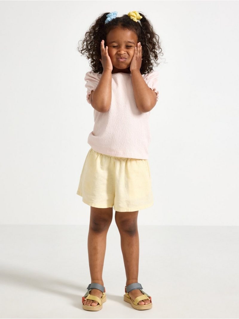 Top with puff sleeves - 3005736-7491