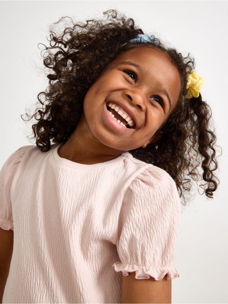 Top with puff sleeves - 3005736-7491