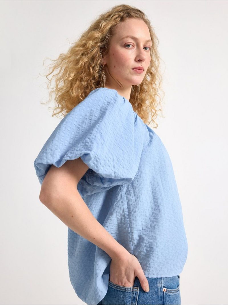 Blouse in seersucker - 3005797-1349