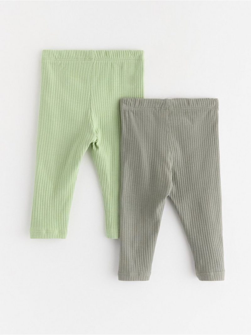 2-pack ribbed leggings - 3006228-9567