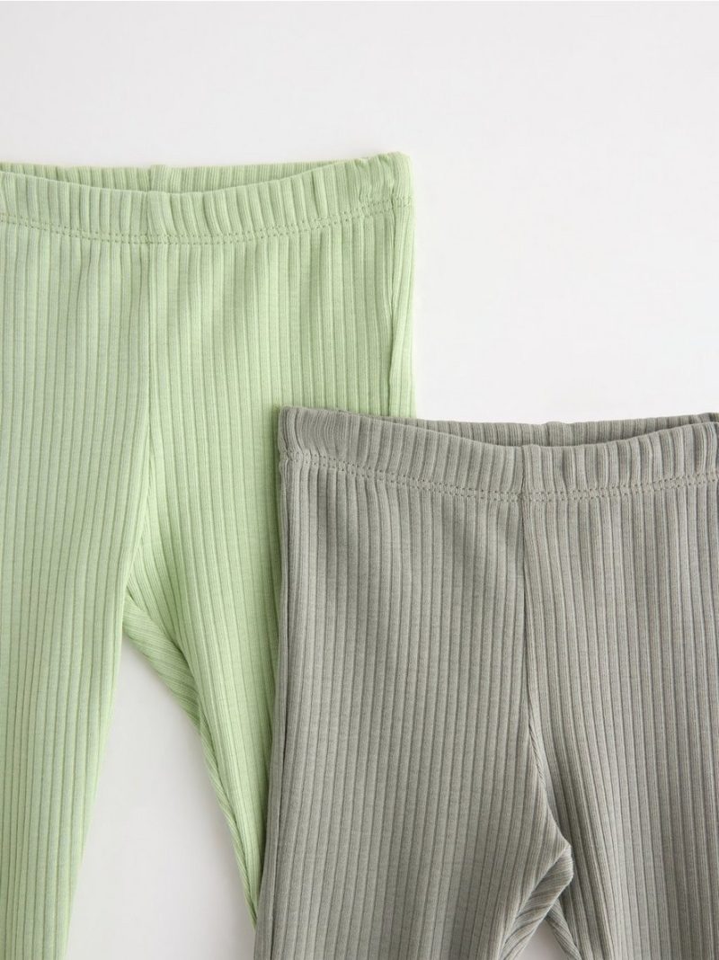 2-pack ribbed leggings - 3006228-9567