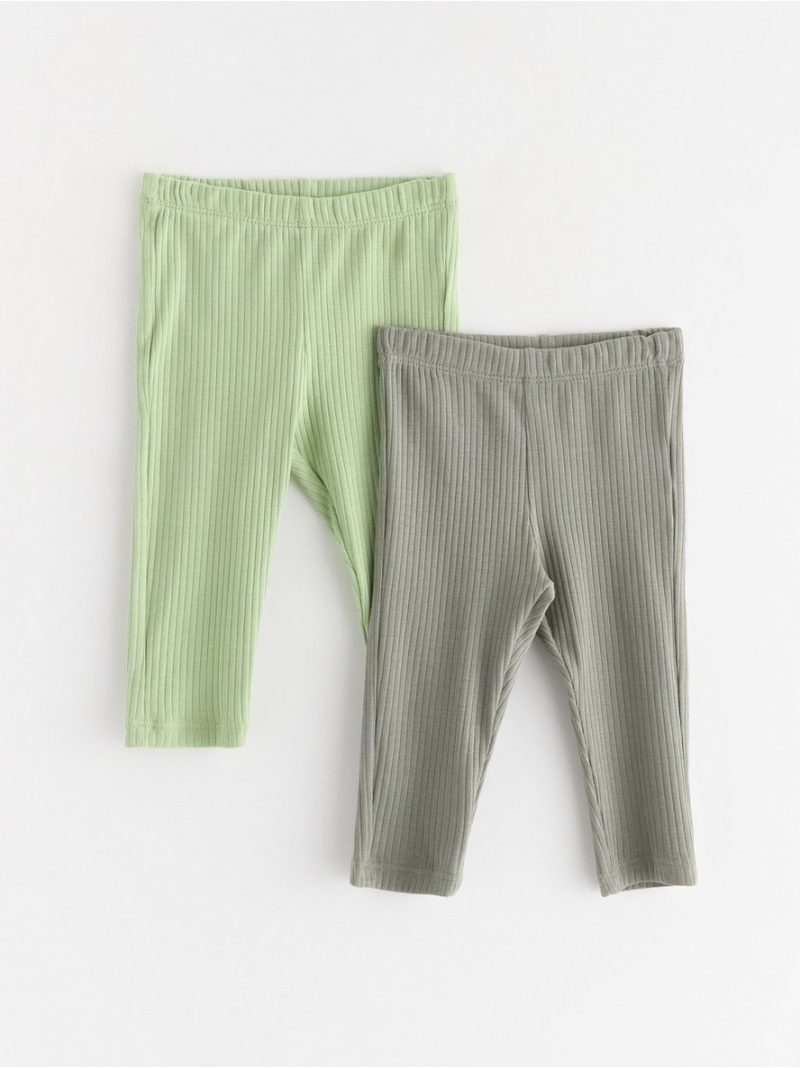 2-pack ribbed leggings - 3006228-9567