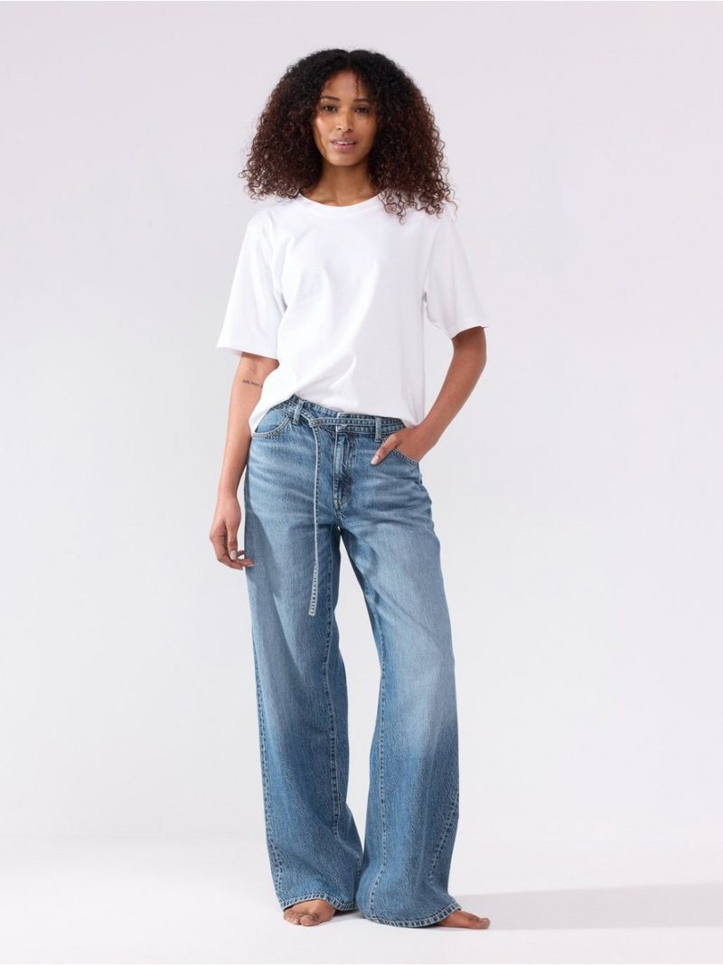 WIDE Peggy  jeans with mid waist - 3006407-791