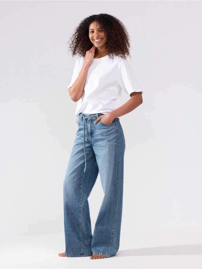 WIDE Peggy  jeans with mid waist - 3006407-791