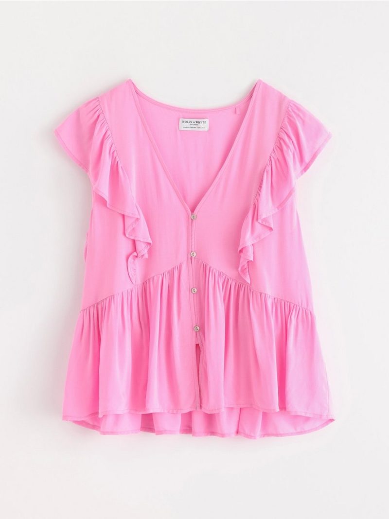 Short-sleeved blouse - 3006409-6665
