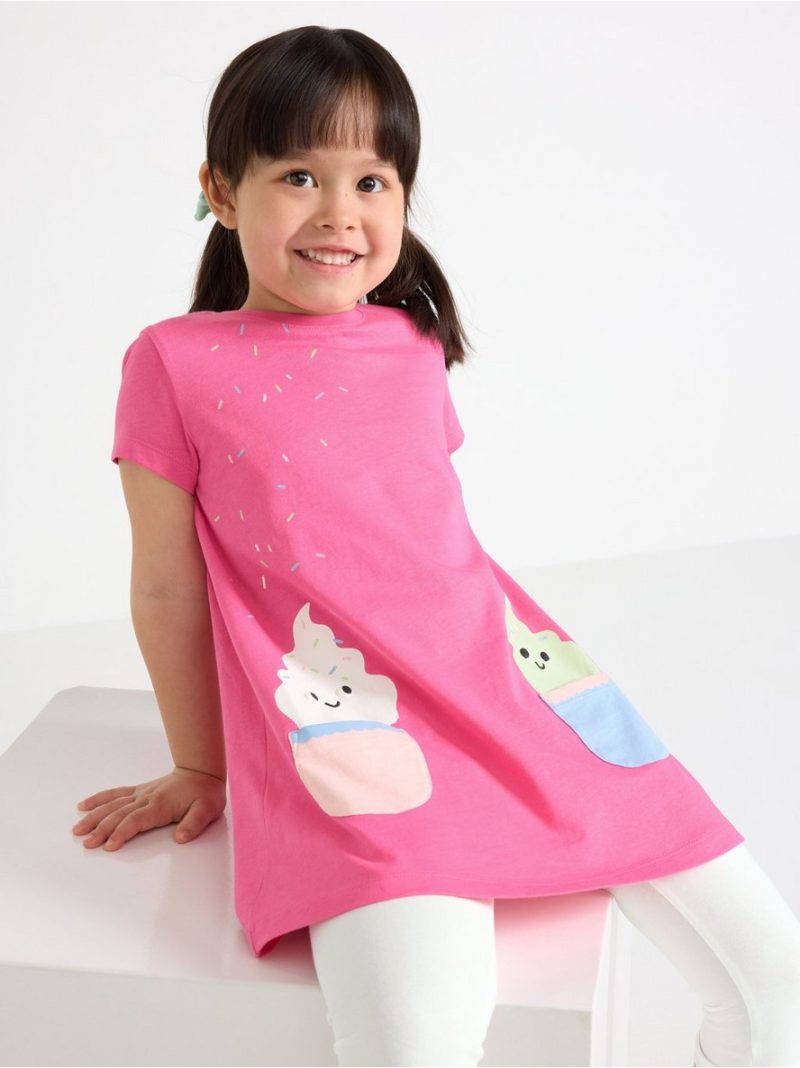 Short-sleeved tunic with fun pockets - 3006459-9860