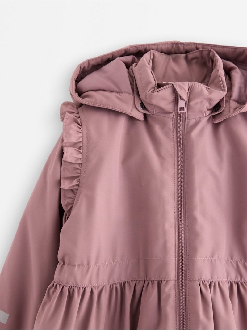 Padded jacket with frills - 3006553-9438