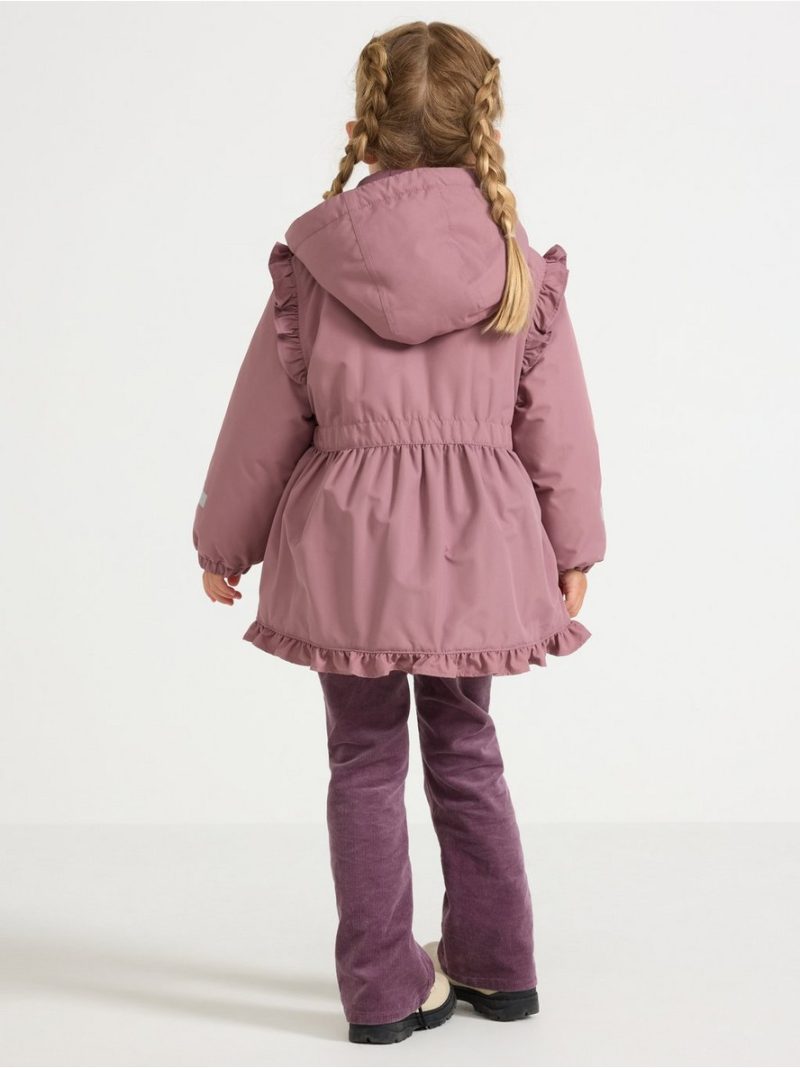 Padded jacket with frills - 3006553-9438