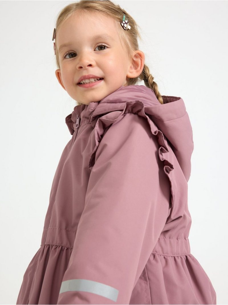 Padded jacket with frills - 3006553-9438
