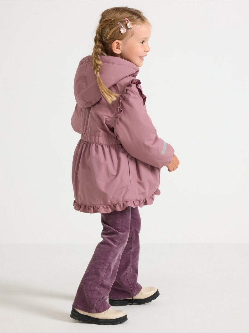 Padded jacket with frills - 3006553-9438