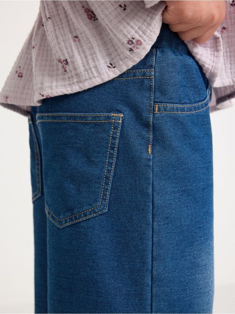 Trousers with denim look - 3006586-791