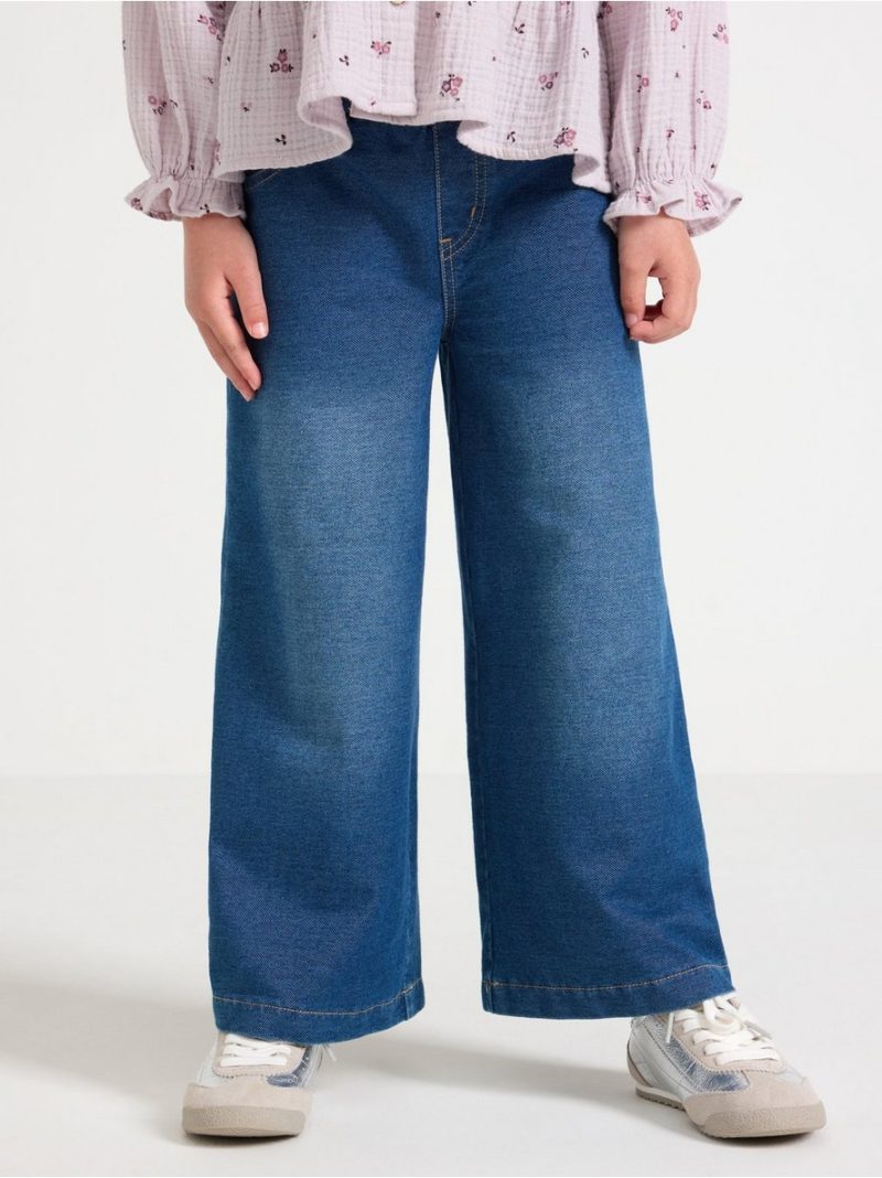 Trousers with denim look - 3006586-791