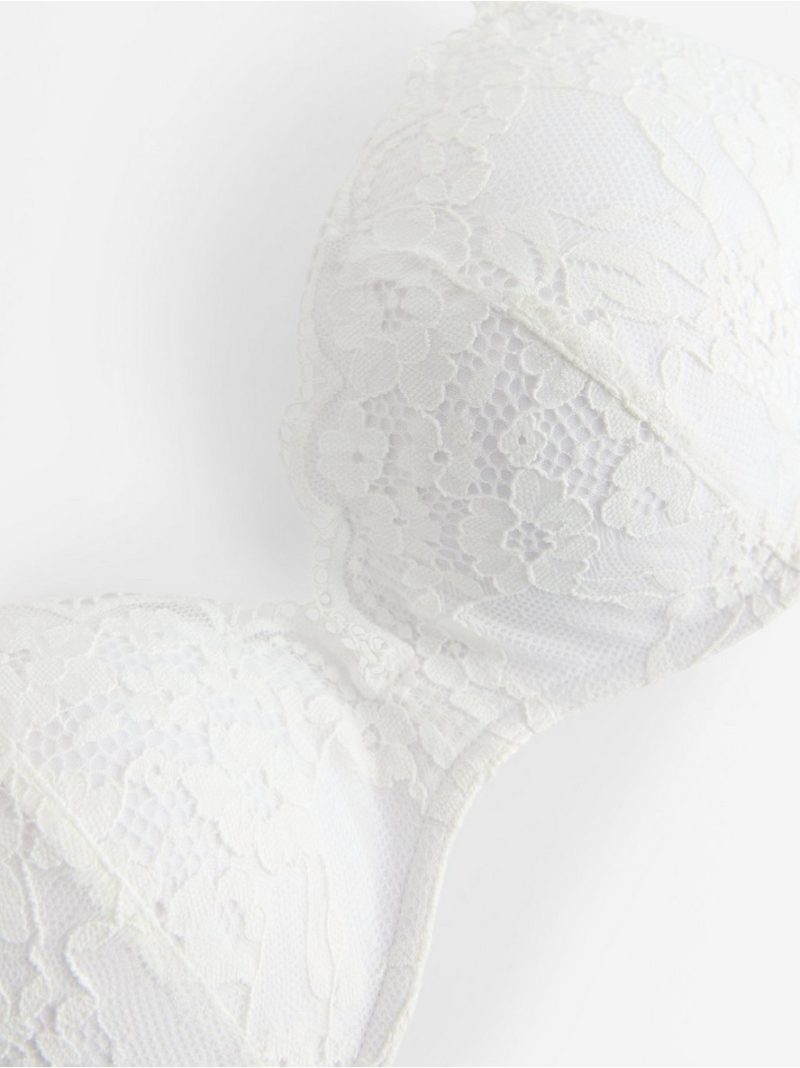 Wirefree push-up bra with lace - 3006670-70