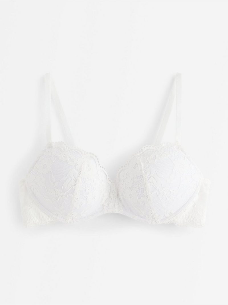 Wirefree push-up bra with lace - 3006670-70