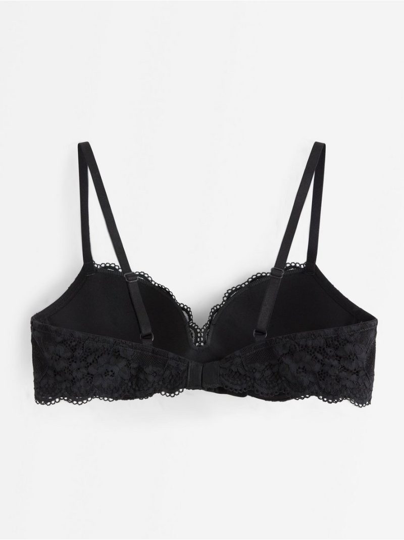 Wirefree push-up bra with lace - 3006670-80