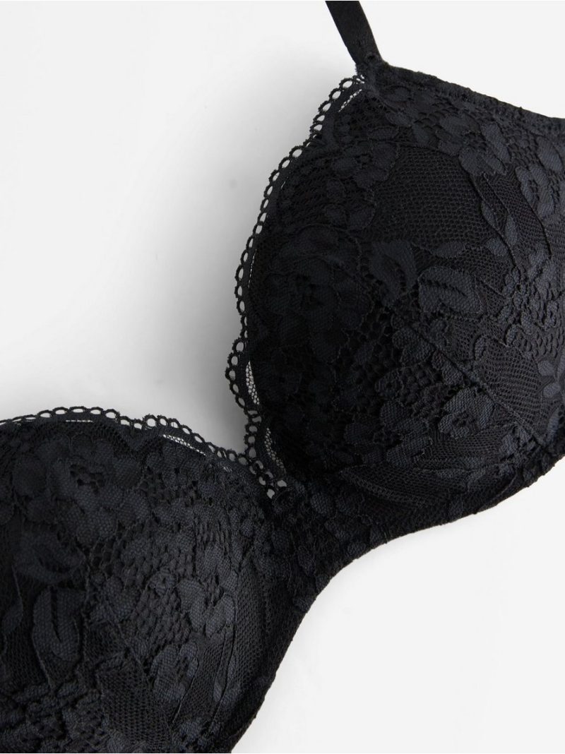 Wirefree push-up bra with lace - 3006670-80