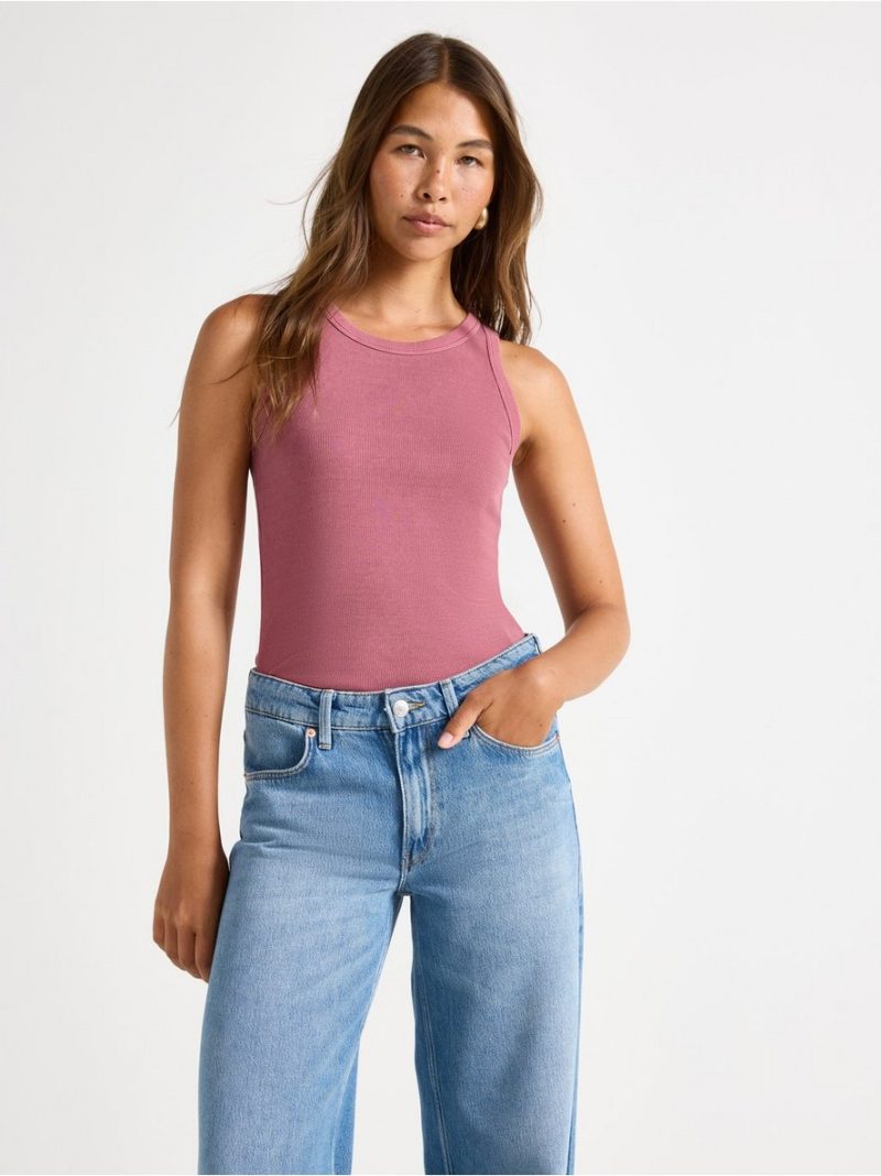 Ribbed tank top - 3006720-7048