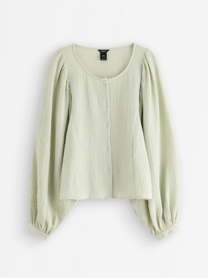 Blouse in cotton gauze - 3006812-6724