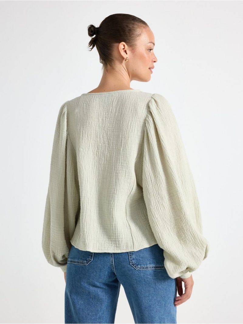 Blouse in cotton gauze - 3006812-6724