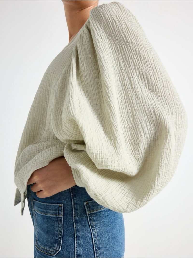 Blouse in cotton gauze - 3006812-6724