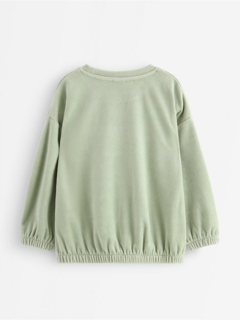 Oversized jumper in velour - 3006847-3905