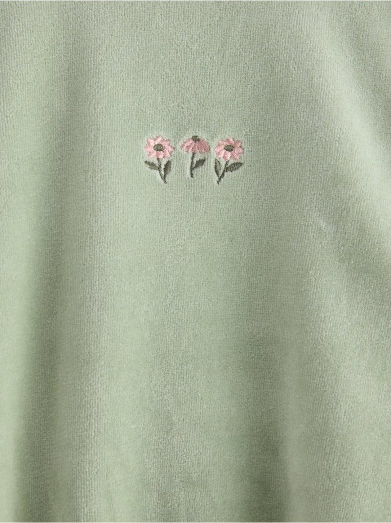 Oversized jumper in velour - 3006847-3905