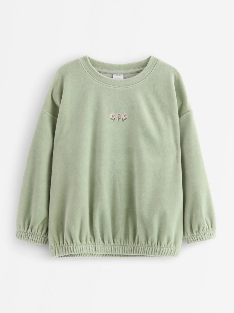 Oversized jumper in velour - 3006847-3905