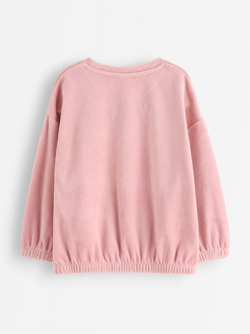 Oversized jumper in velour - 3006847-7351
