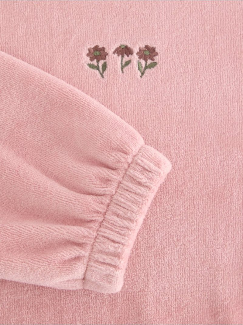 Oversized jumper in velour - 3006847-7351