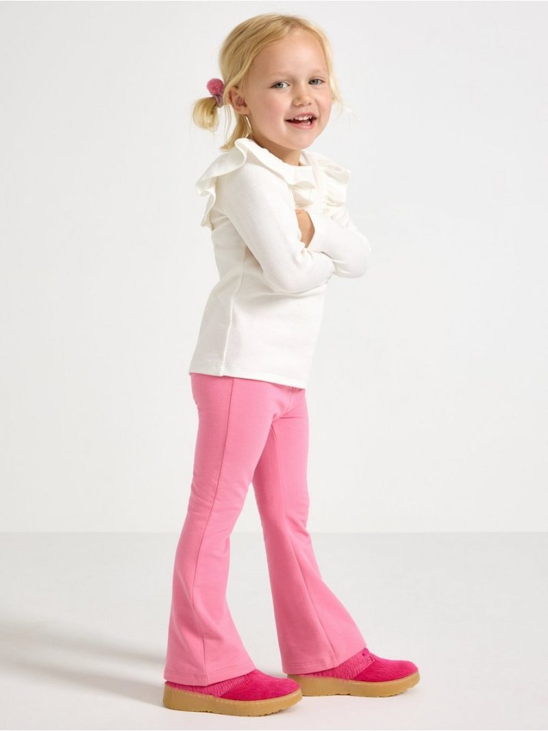 Helanke - Flared leggings with brushed inside - 3006950-2431