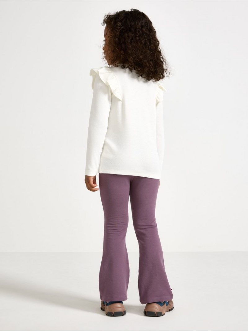Flared leggings with brushed inside - 3006950-3741