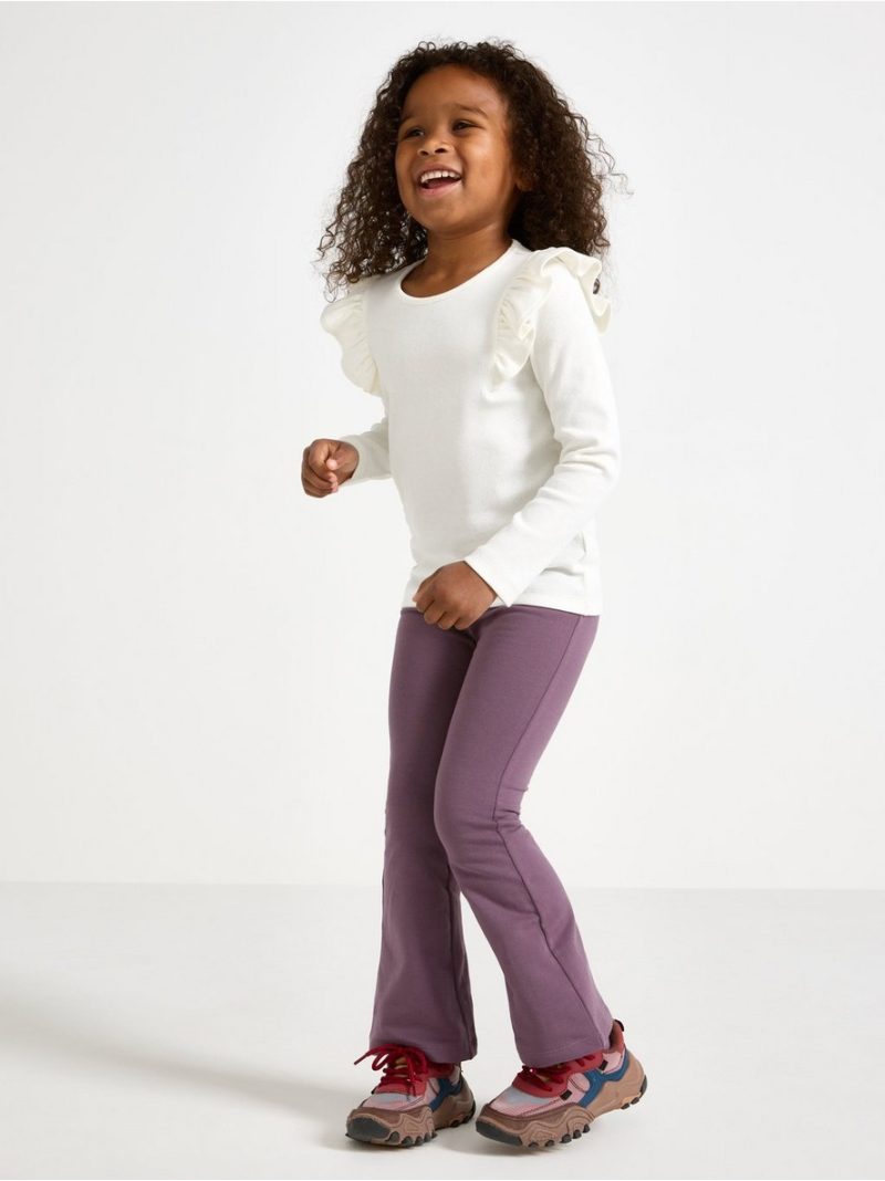 Flared leggings with brushed inside - 3006950-3741