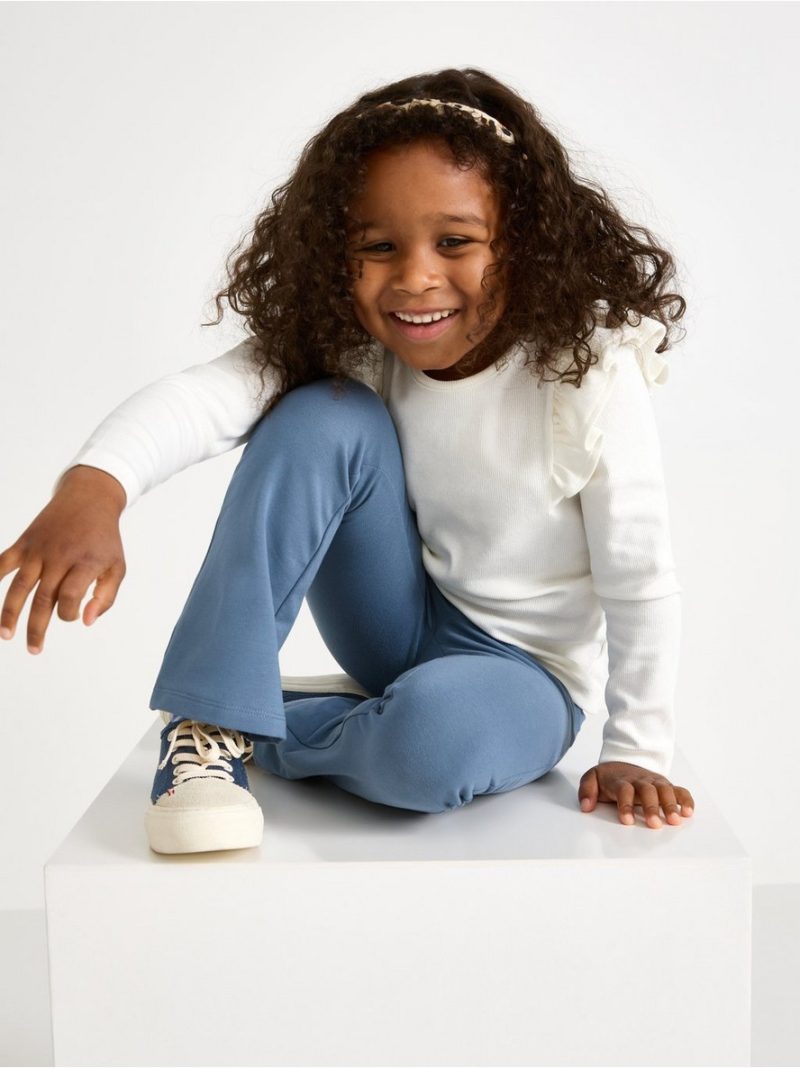 Helanke - Flared leggings with brushed inside - 3006950-4146