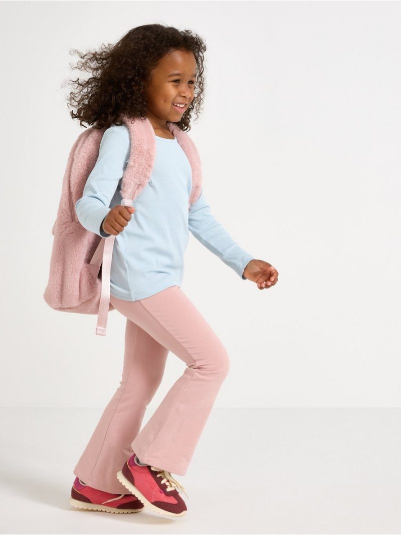 Flared leggings with brushed inside - 3006950-7351