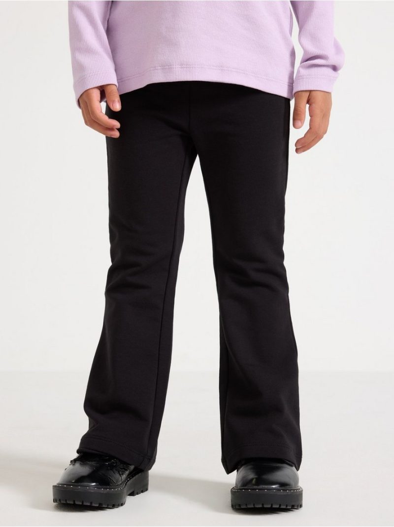 Flared leggings with brushed inside - 3006950-80