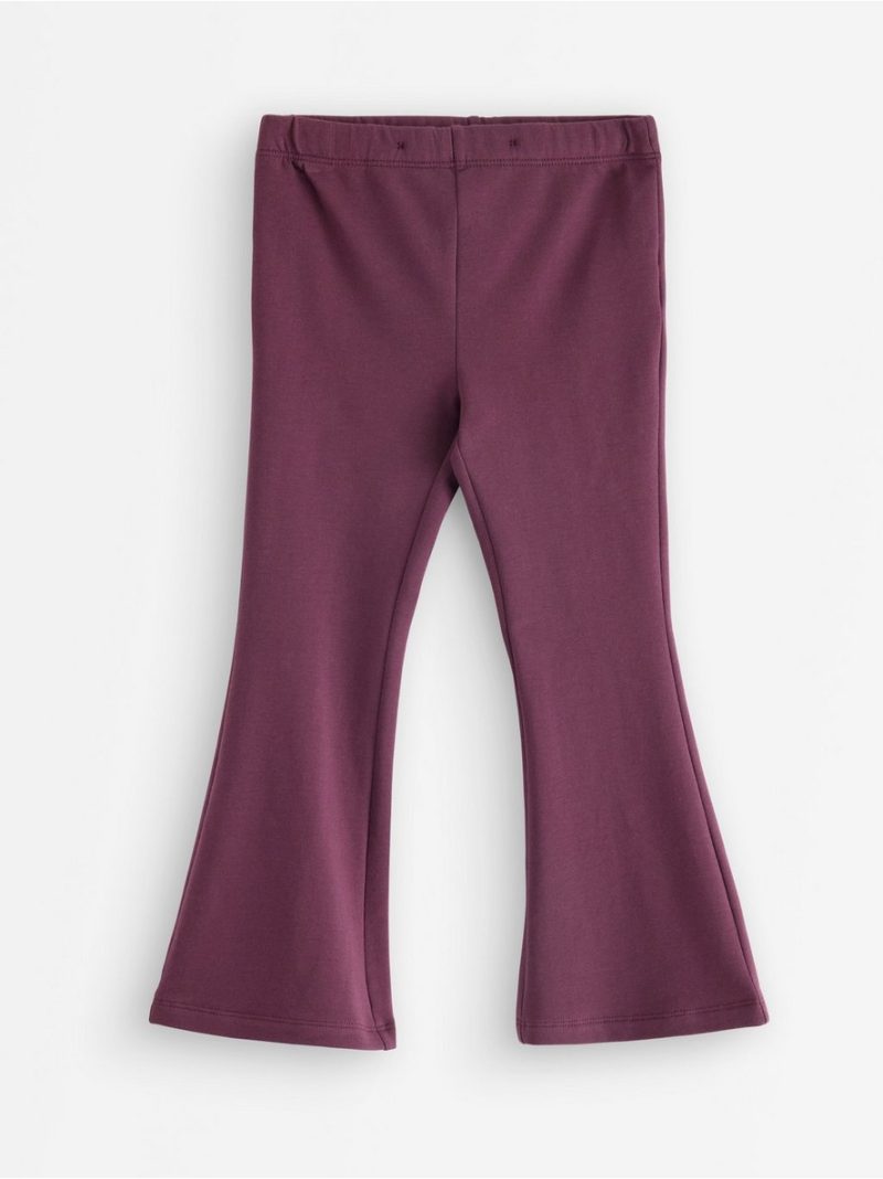 Flared leggings with brushed inside - 3006950-9439