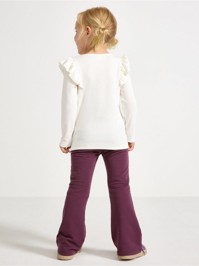 Flared leggings with brushed inside - 3006950-9439