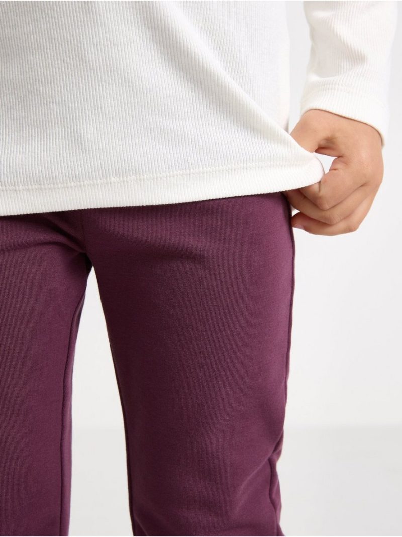 Flared leggings with brushed inside - 3006950-9439