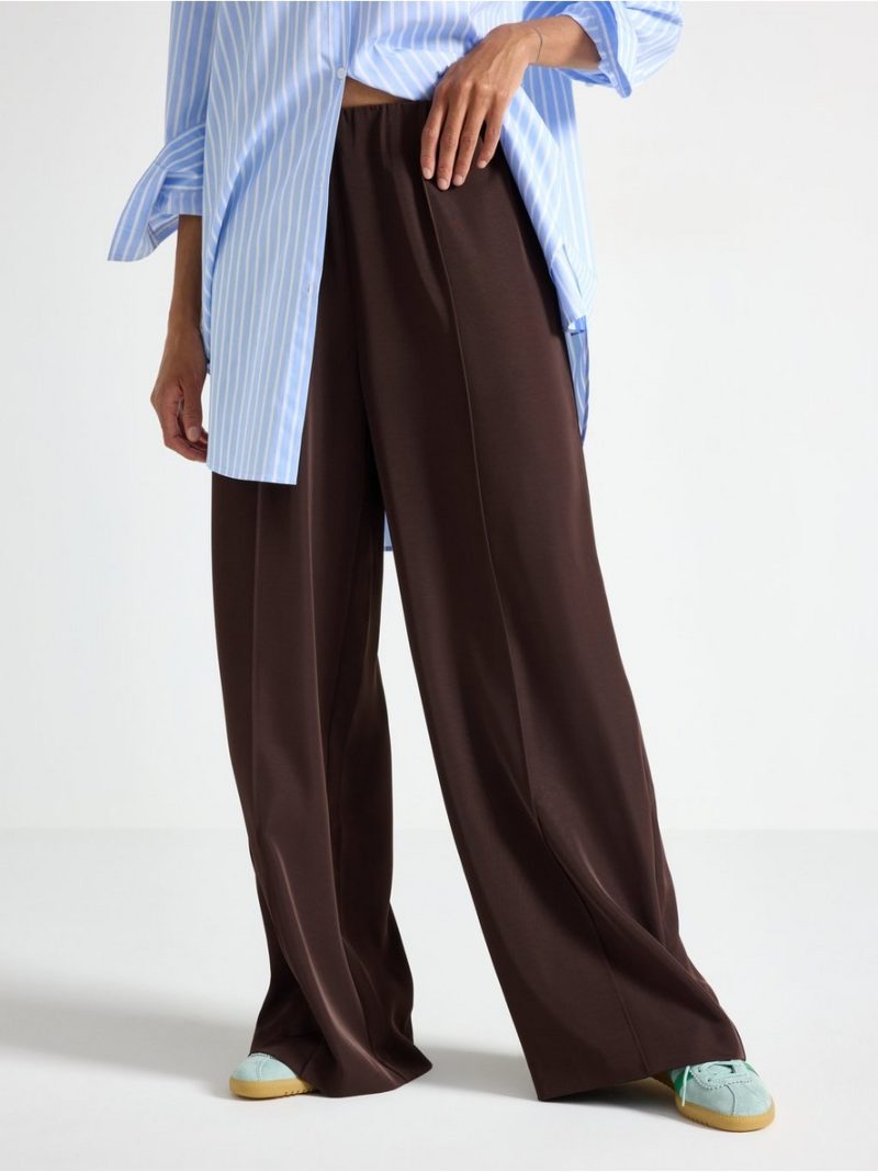 Wide trousers in jersey - 3006960-6995