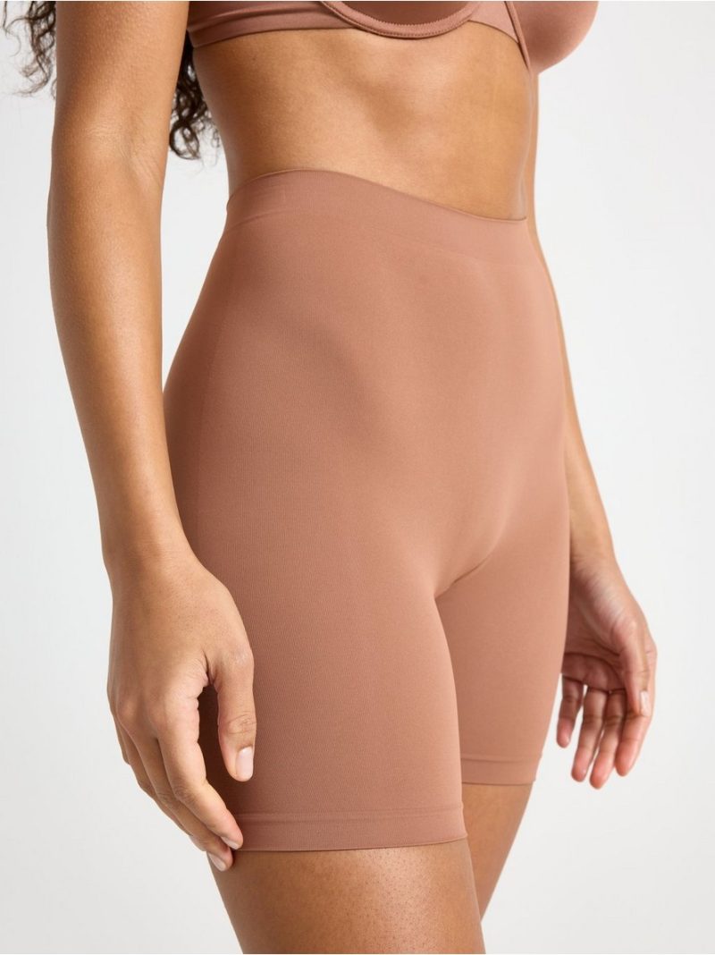 Seamless biker briefs with high waist - 3006992-2724