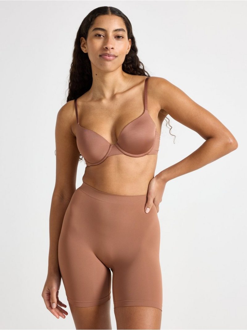 - Seamless biker briefs with high waist Seamless biker briefs with high waist - 3006992-2724