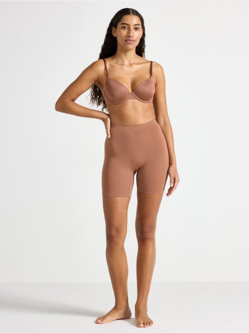 Seamless biker briefs with high waist - 3006992-2724