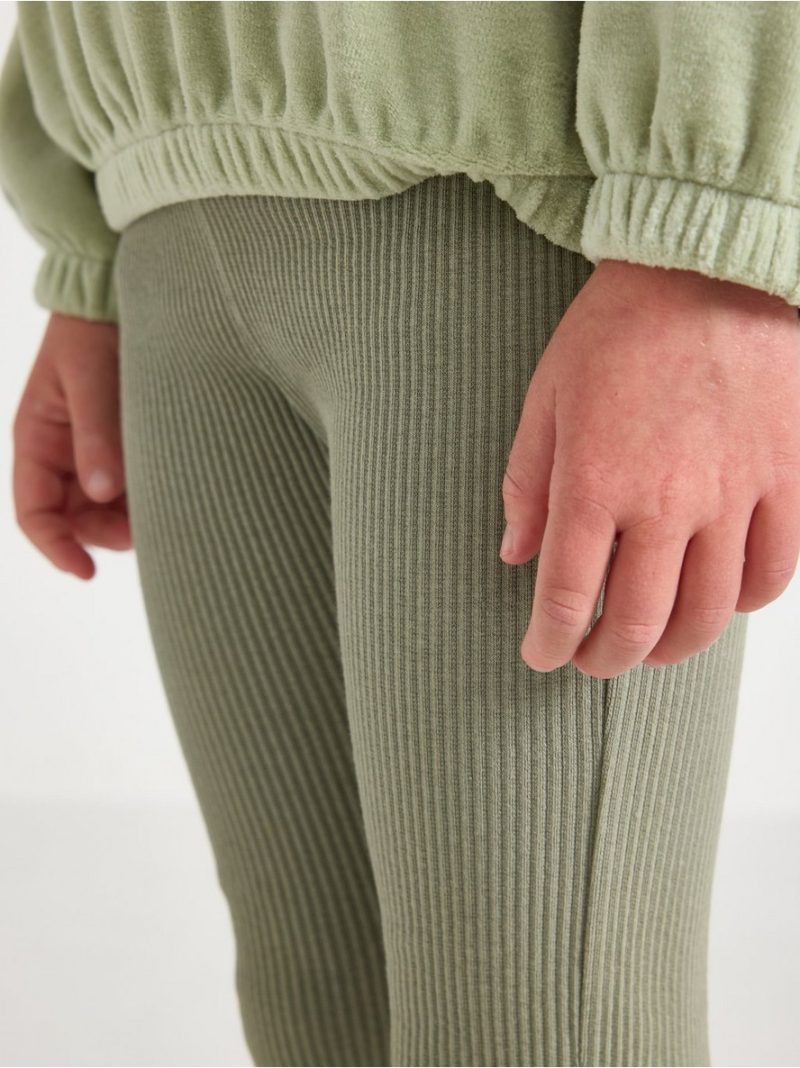 Ribbed leggings - 3007007-3478