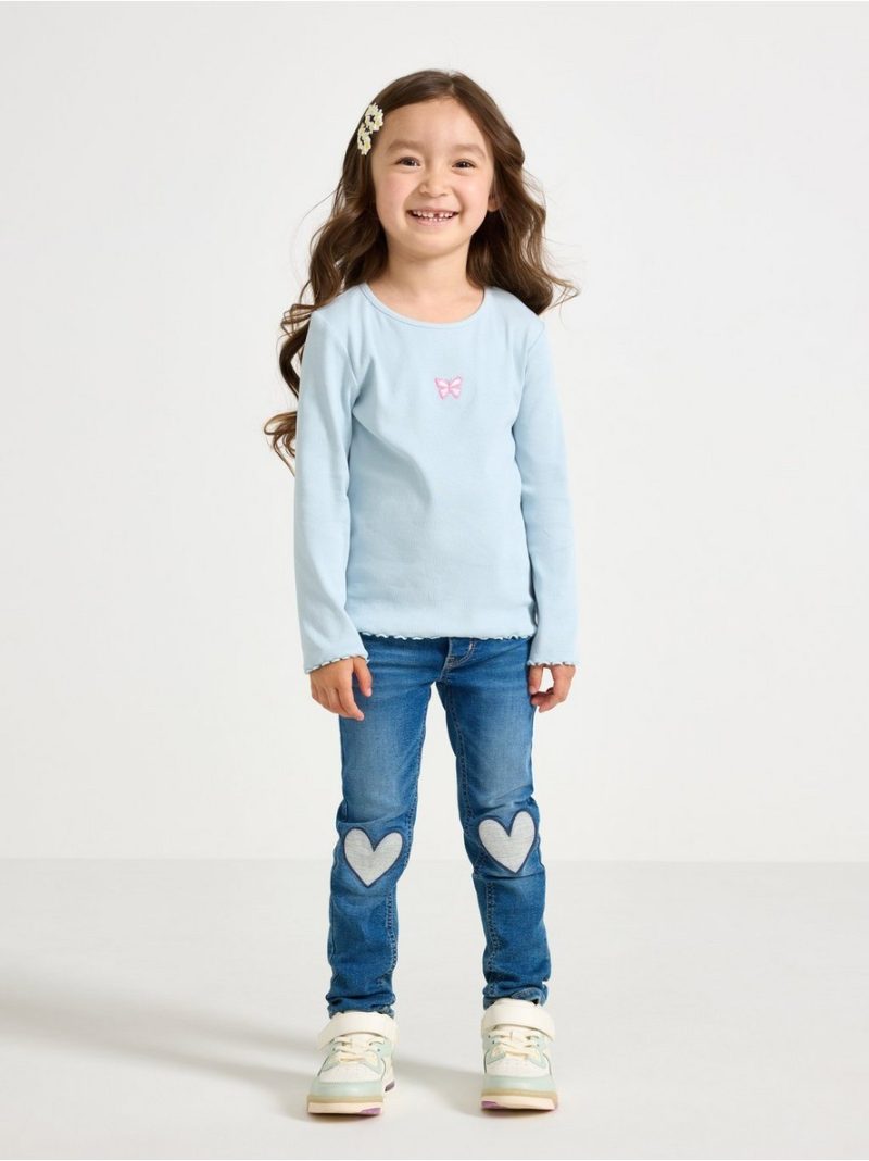 Long-sleeved ribbed top - 3007011-6584