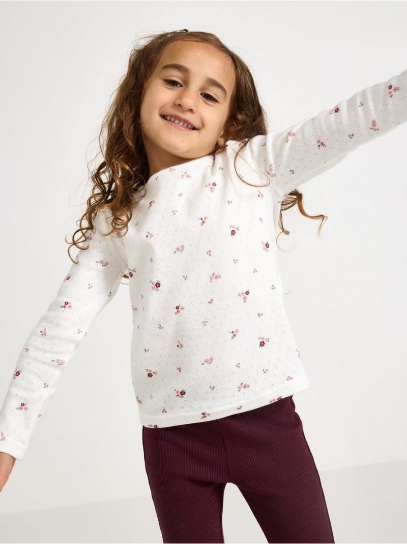 Majica - Top in pointelle - 3007013-325