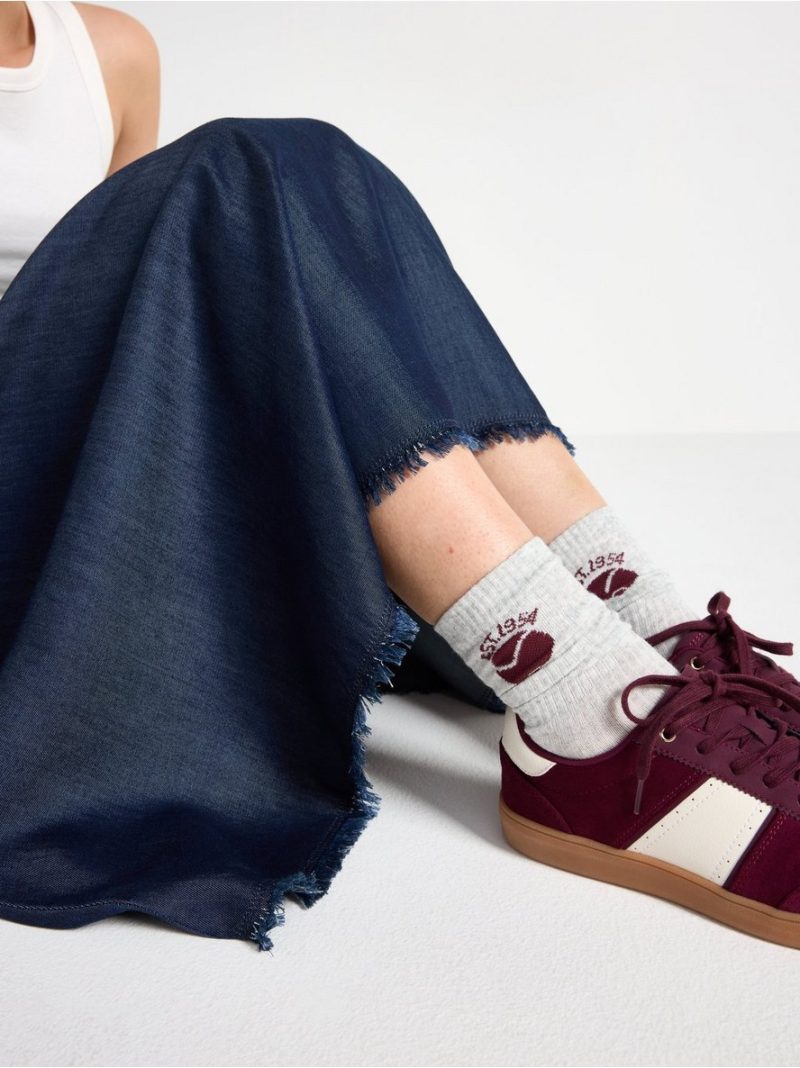 Midi skirt with denim look - 3007015-822