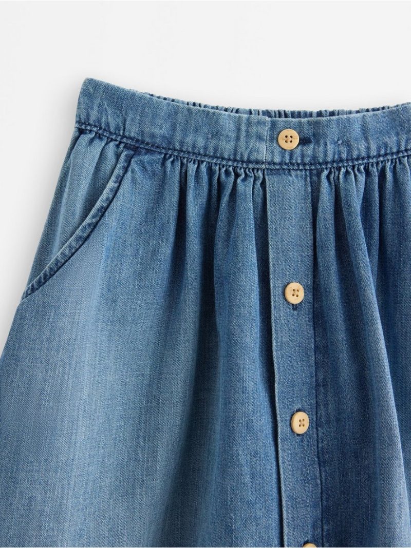 Skirt with denim look - 3007031-790